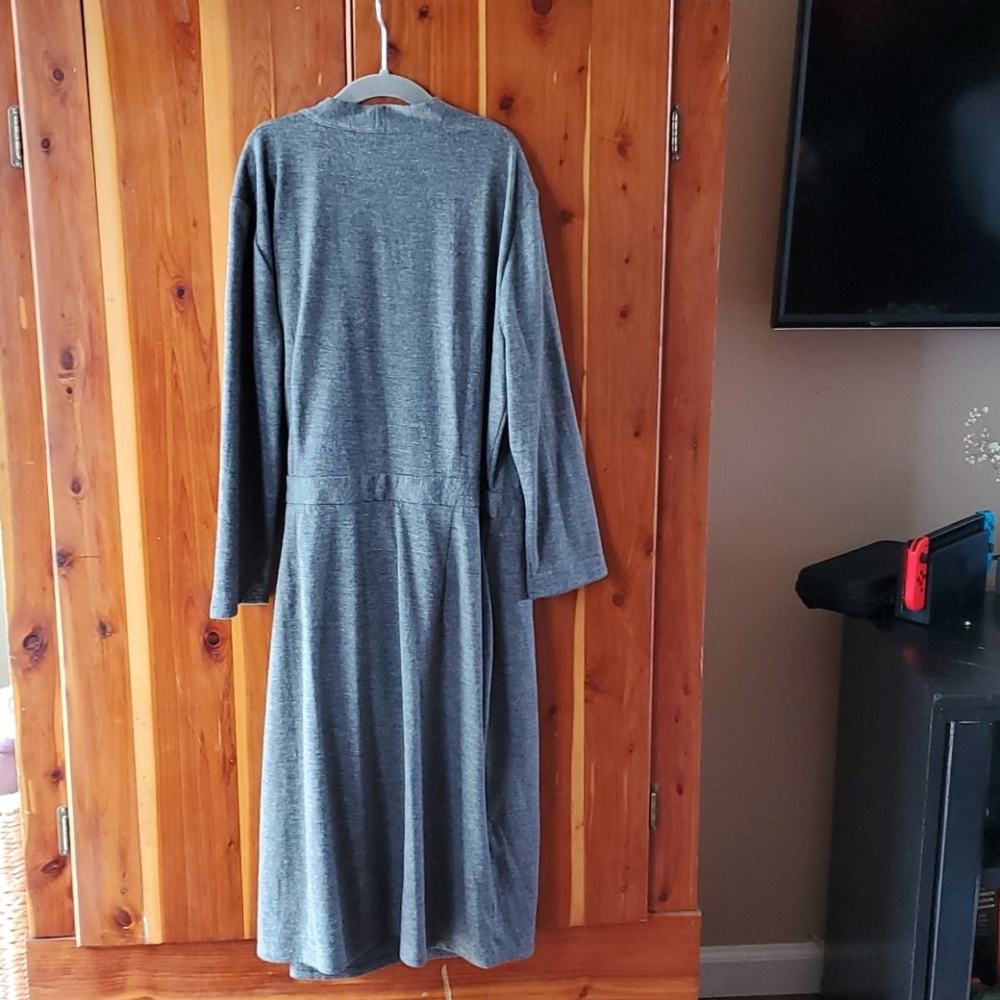 Ann Taylor grey wrap effect dress size 6 nwt - Picture 4 of 4